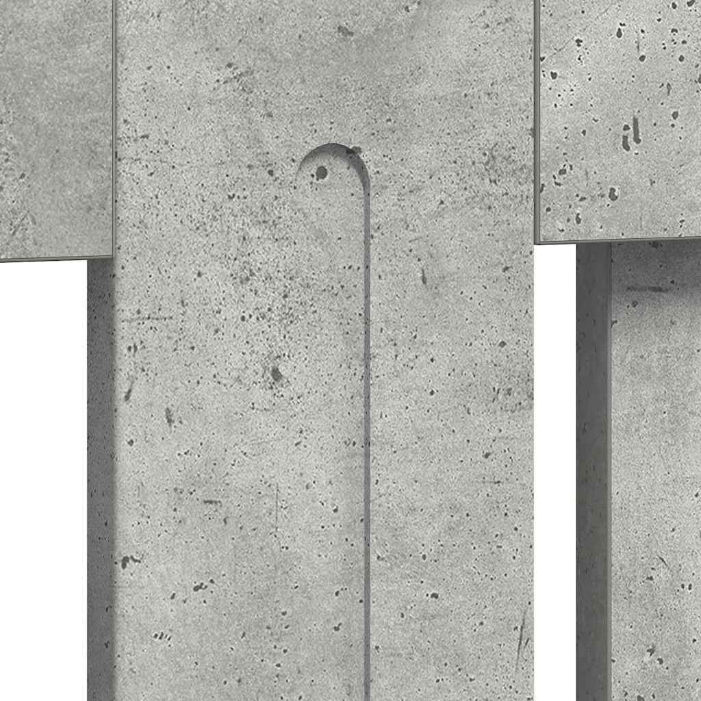 Radiatorcover Betongrå 152 x 19 x 81,5 cm Konstrueret træ