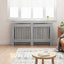 Radiatorcover Grå Sonoma 152 x 19 x 81,5 cm Konstrueret træ