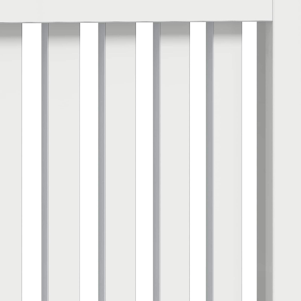 Radiatorcover Hvid højglans 152 x 19 x 81,5 cm Konstrueret træ