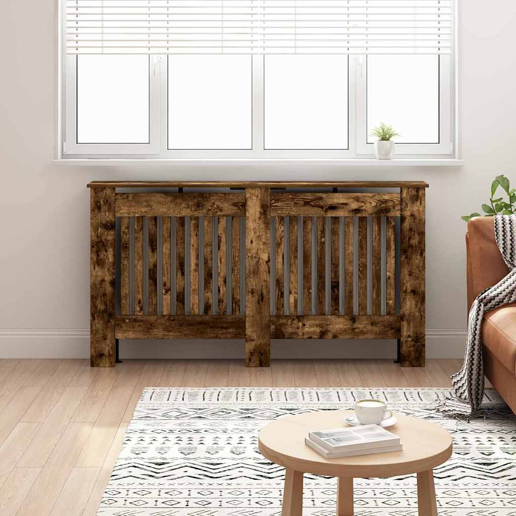 Radiatorcover Røget eg 152 x 19 x 81,5 cm Konstrueret træ