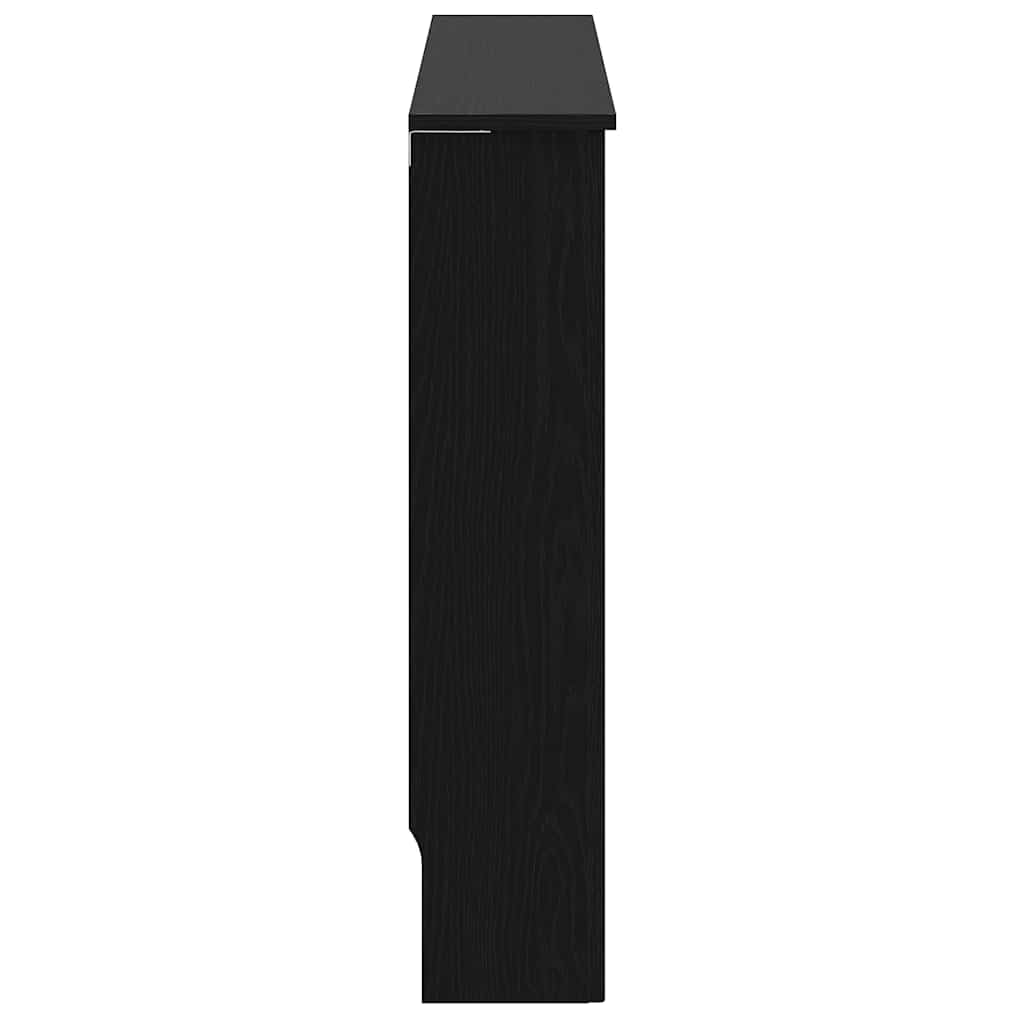 Radiatorcover Sort eg 152 x 19 x 81,5 cm Konstrueret træ