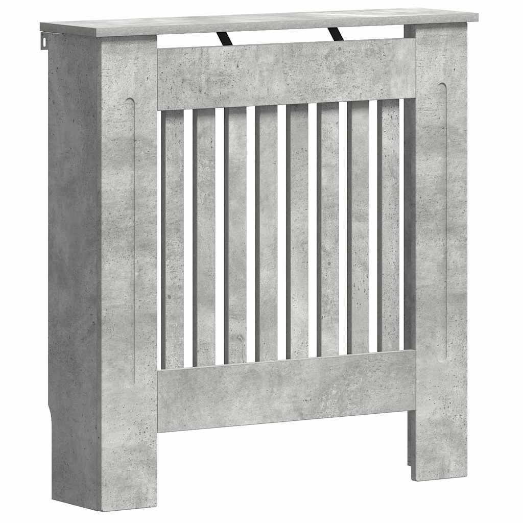 Radiatorcover Betongrå 78 x 19 x 81,5 cm Konstrueret træ