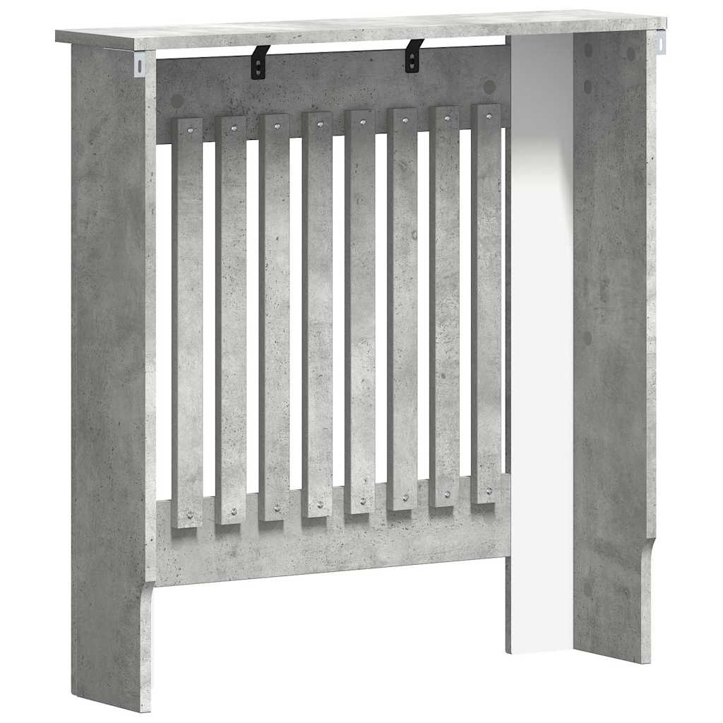 Radiatorcover Betongrå 78 x 19 x 81,5 cm Konstrueret træ