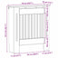 Radiatorcover Artisan-eg 78 x 19 x 81,5 cm Konstrueret træ