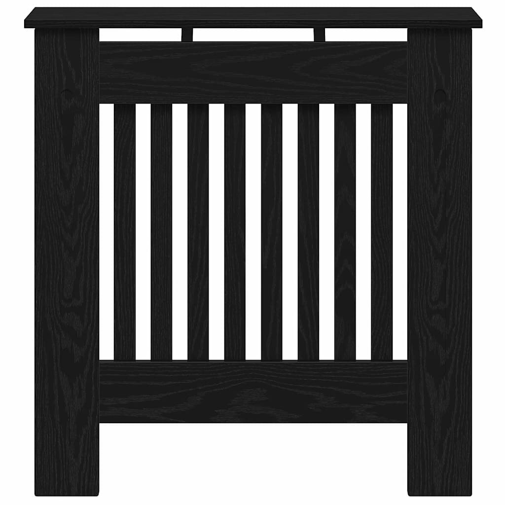 Radiatorcover Sort eg 78 x 19 x 81,5 cm Konstrueret træ