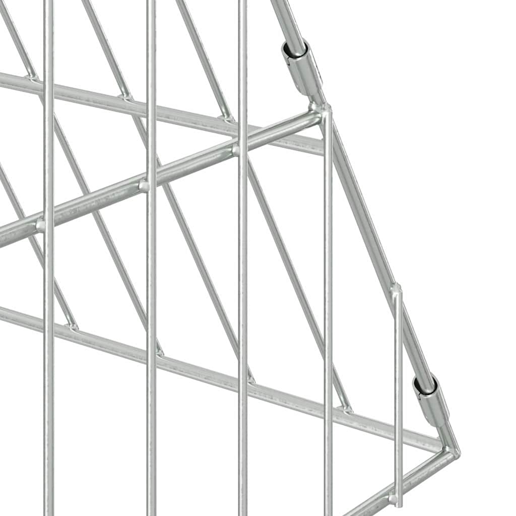 Kanin Bur Sølv 110 x 100 x 85 cm Galvaniseret stål