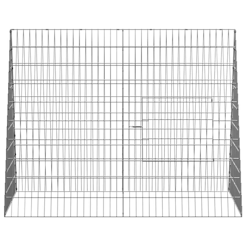 Kanin Bur Sølv 110 x 100 x 85 cm Galvaniseret stål