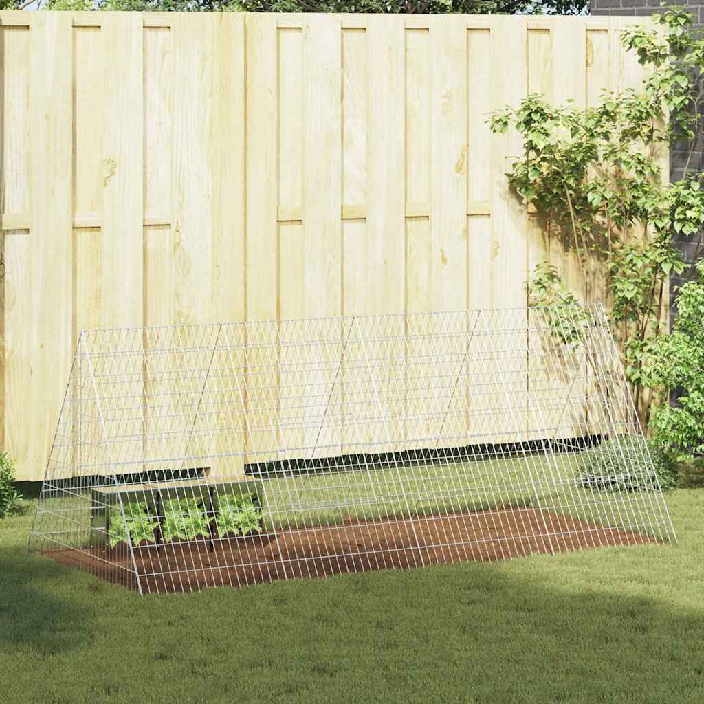 Kanin Bur Sølv 215 x 100 x 85 cm Galvaniseret stål