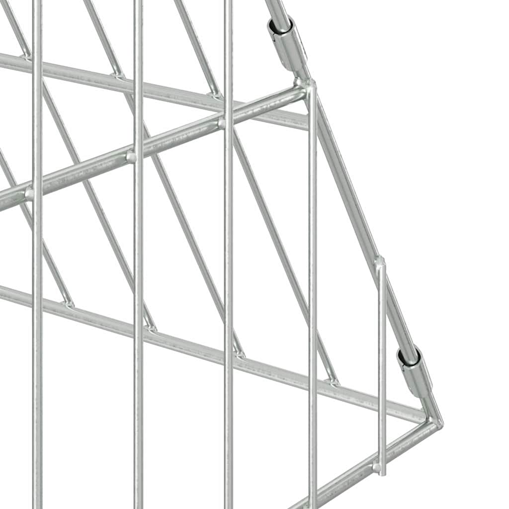 Kanin Bur Sølv 430 x 100 x 85 cm Galvaniseret stål