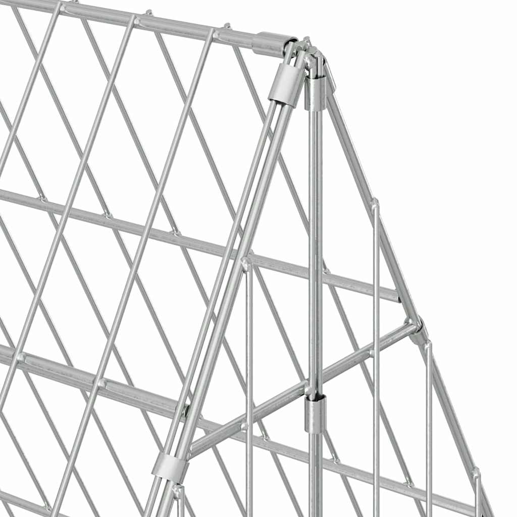 Kanin Bur Sølv 430 x 100 x 85 cm Galvaniseret stål