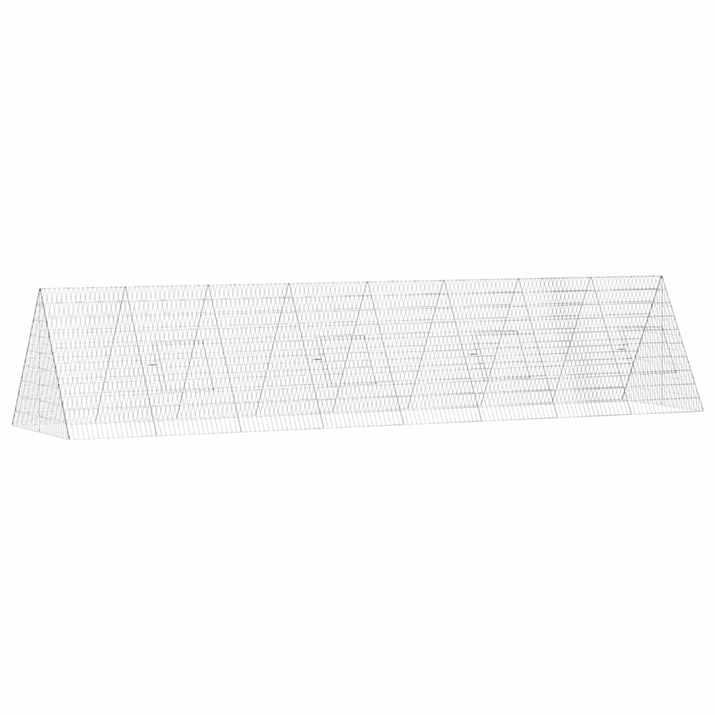Kanin Bur Sølv 430 x 100 x 85 cm Galvaniseret stål