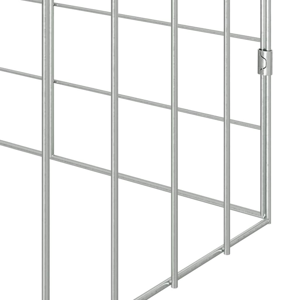 Kanin Bur Sølv 100 x 78 x 78 cm Galvaniseret stål