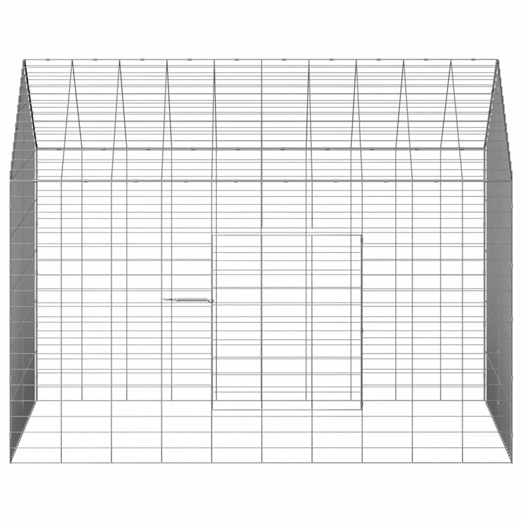 Kanin Bur Sølv 100 x 78 x 78 cm Galvaniseret stål
