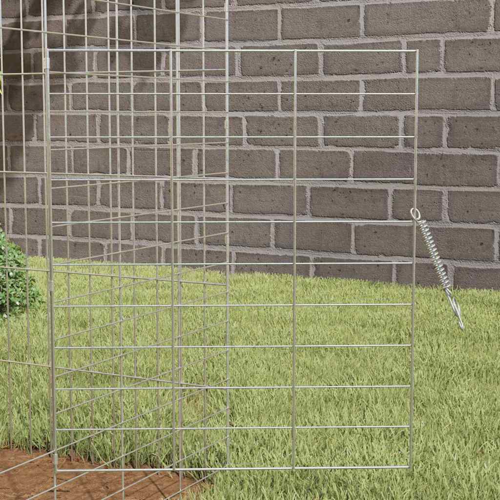 Kanin Bur Sølv 200 x 78 x 78 cm Galvaniseret stål