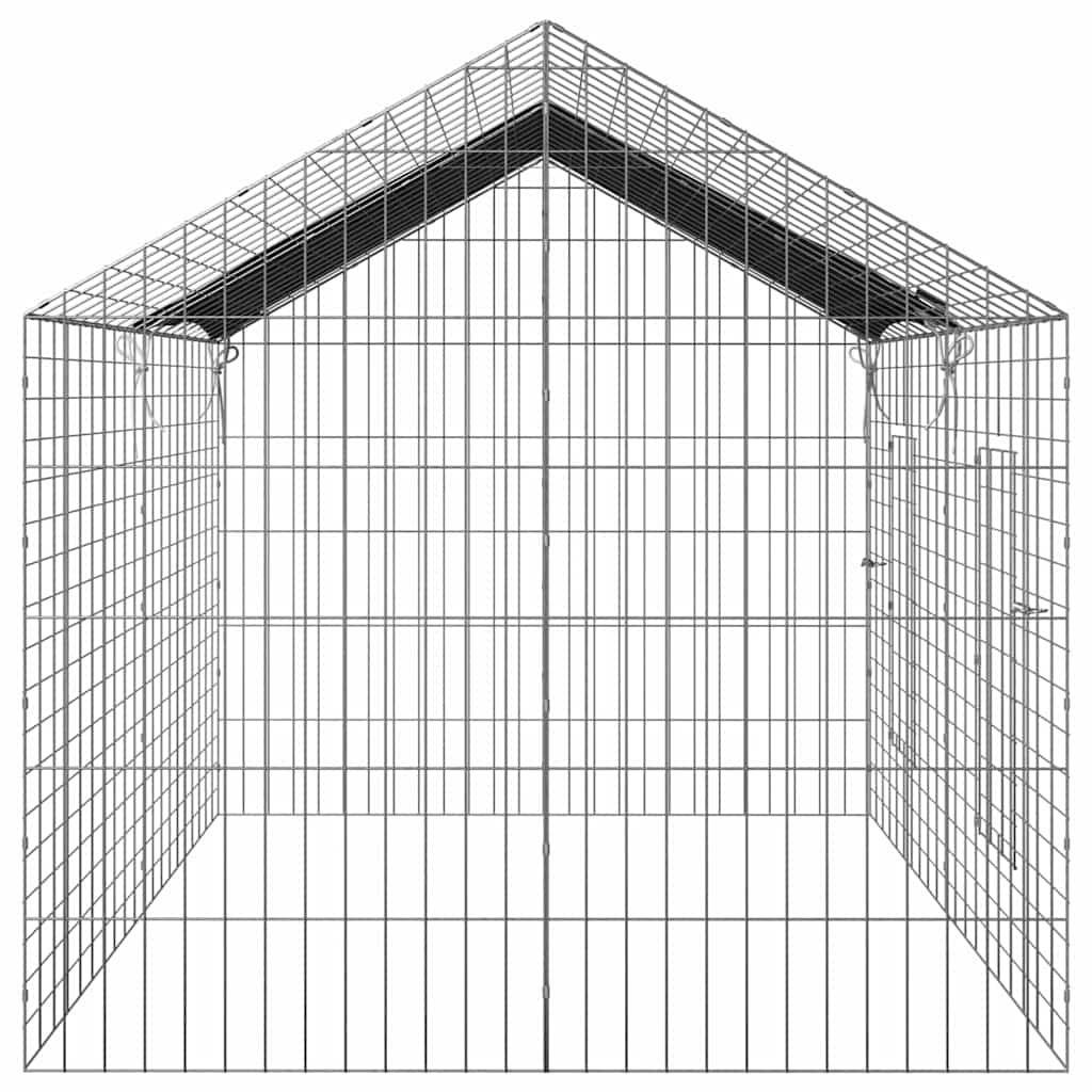 Kanin Bur Sølv 200 x 78 x 78 cm Galvaniseret stål