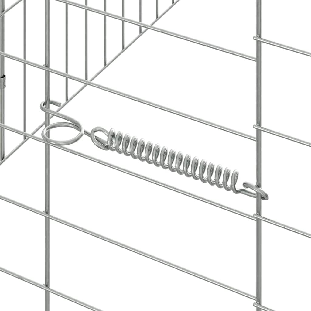 Kanin Bur Sølv 600 x 78 x 78 cm Galvaniseret stål
