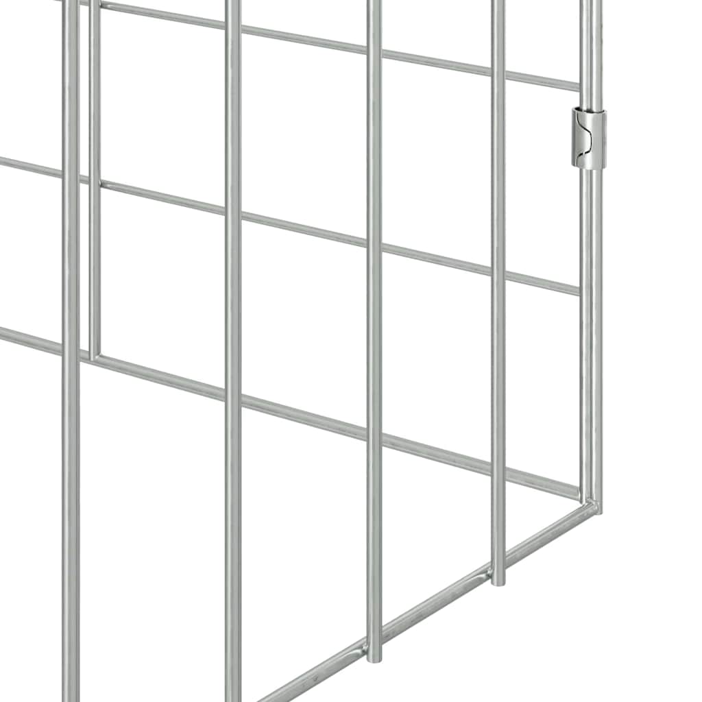 Kanin Bur Sølv 600 x 78 x 78 cm Galvaniseret stål