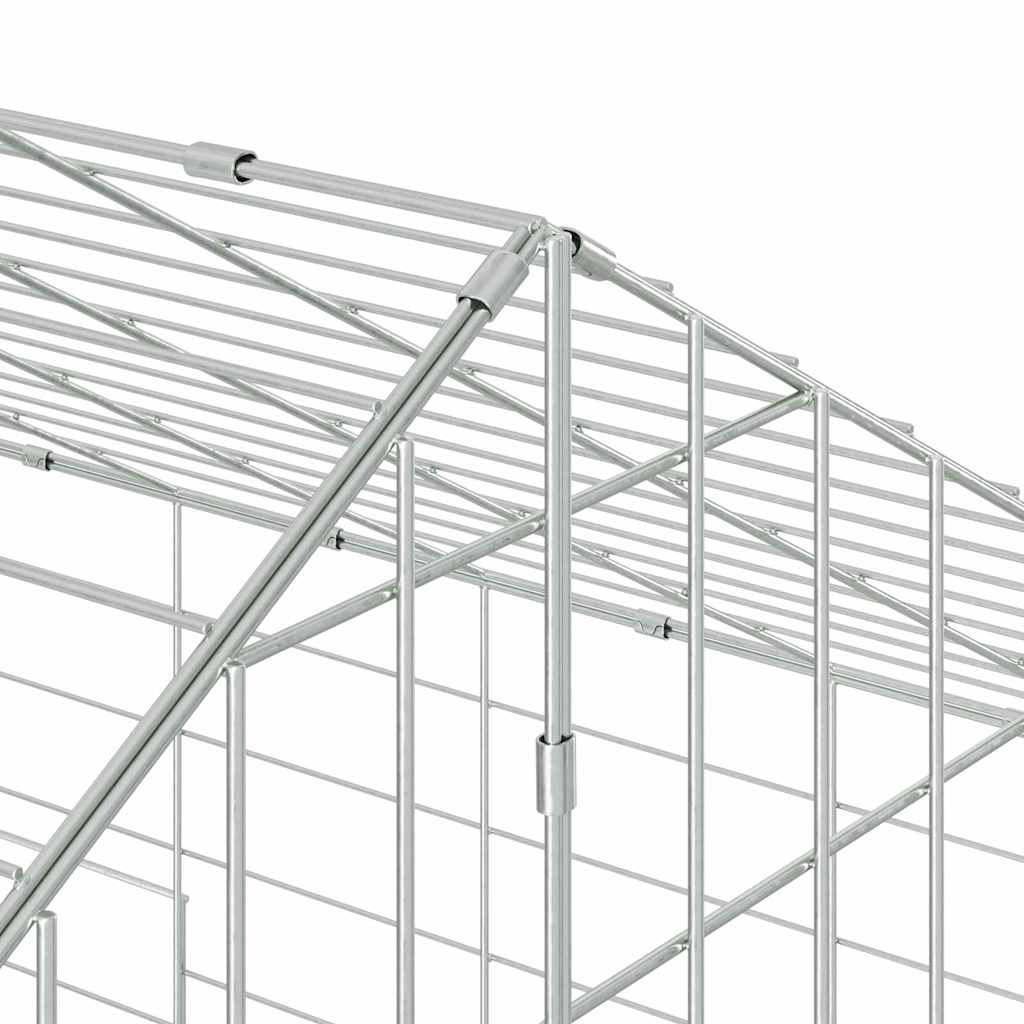 Kanin Bur Sølv 600 x 78 x 78 cm Galvaniseret stål