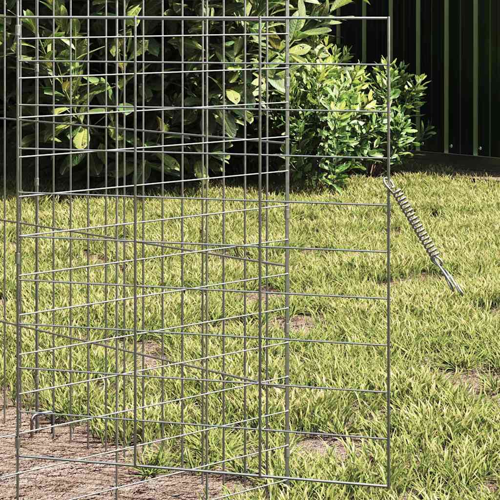 Kanin Bur Sølv 600 x 78 x 78 cm Galvaniseret stål