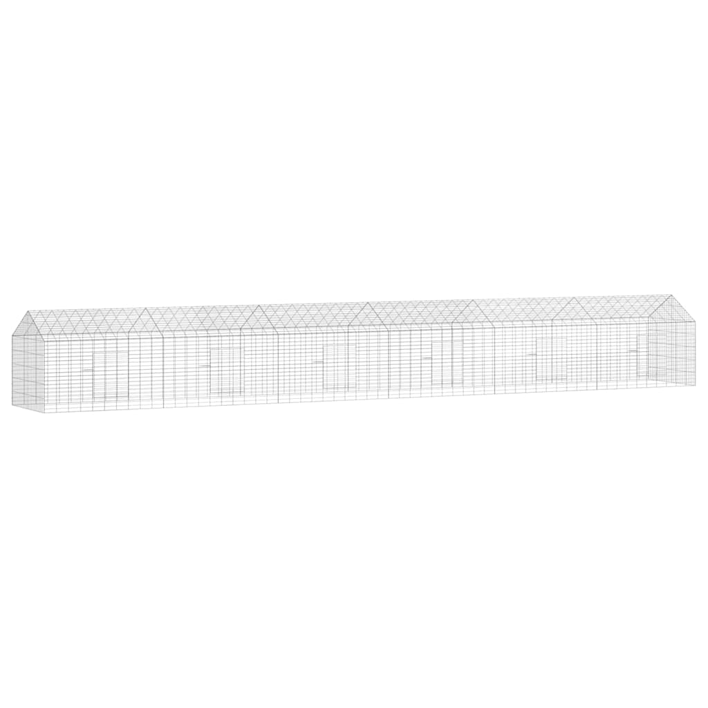 Kanin Bur Sølv 600 x 78 x 78 cm Galvaniseret stål
