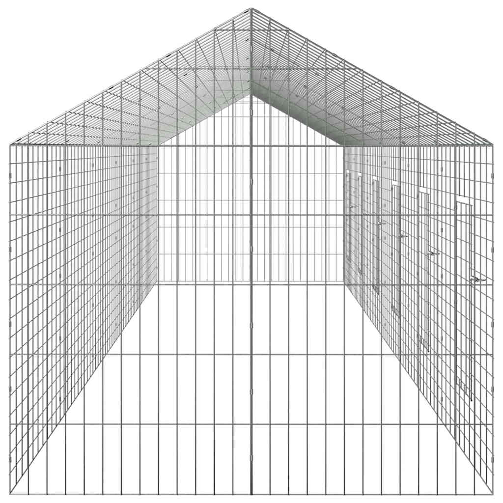 Kanin Bur Sølv 600 x 78 x 78 cm Galvaniseret stål