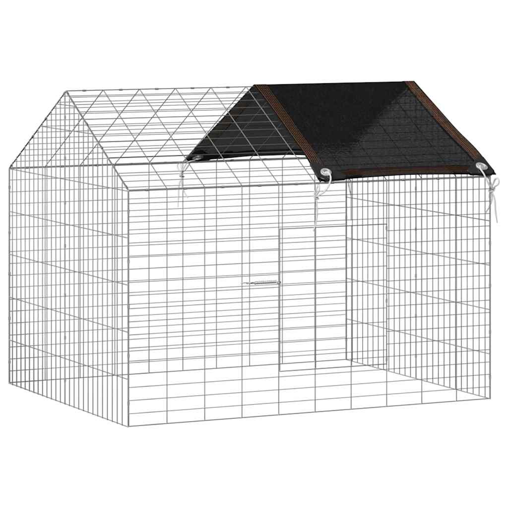 Kanin Bur Sølv 100 x 78 x 78 cm Galvaniseret stål