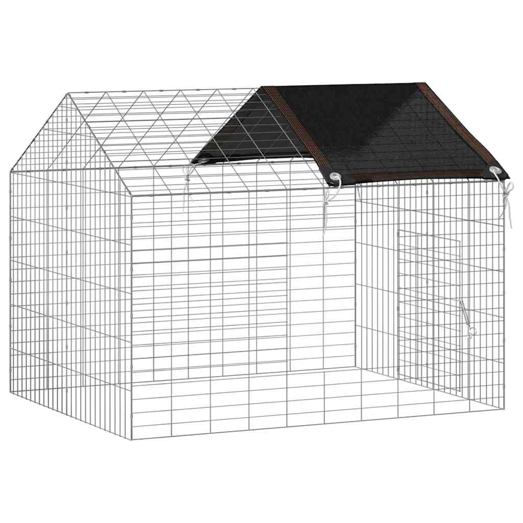 Kanin Bur Sølv 100 x 78 x 78 cm Galvaniseret stål