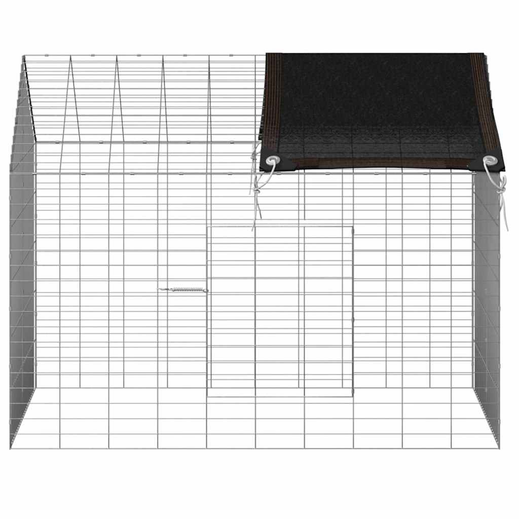Kanin Bur Sølv 100 x 78 x 78 cm Galvaniseret stål