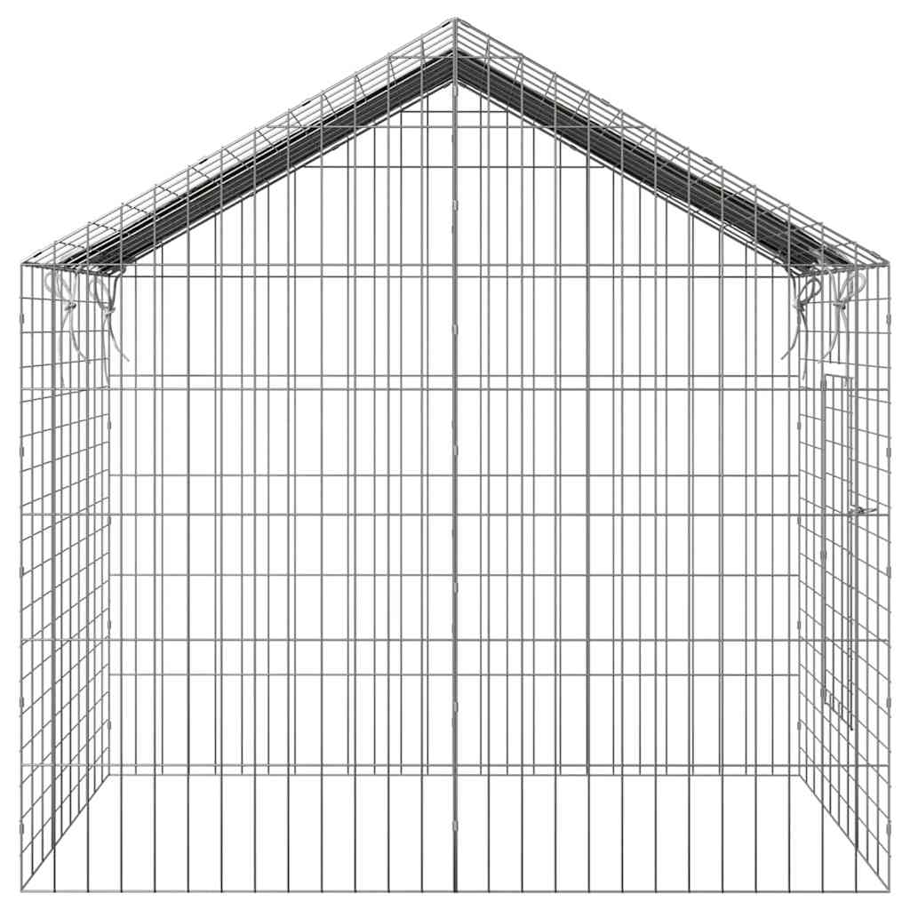 Kanin Bur Sølv 100 x 78 x 78 cm Galvaniseret stål