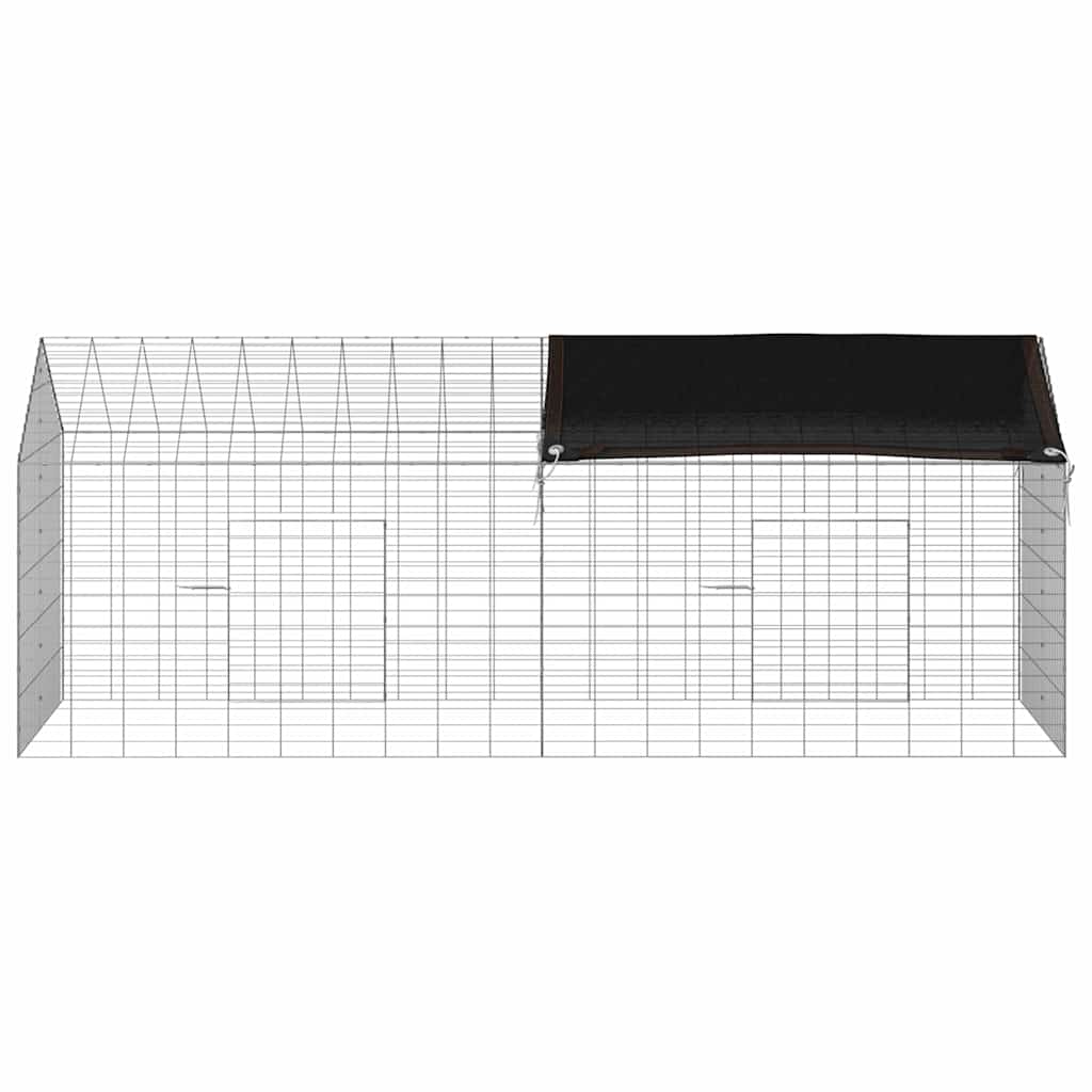 Kanin Bur Sølv 200 x 78 x 78 cm Galvaniseret stål