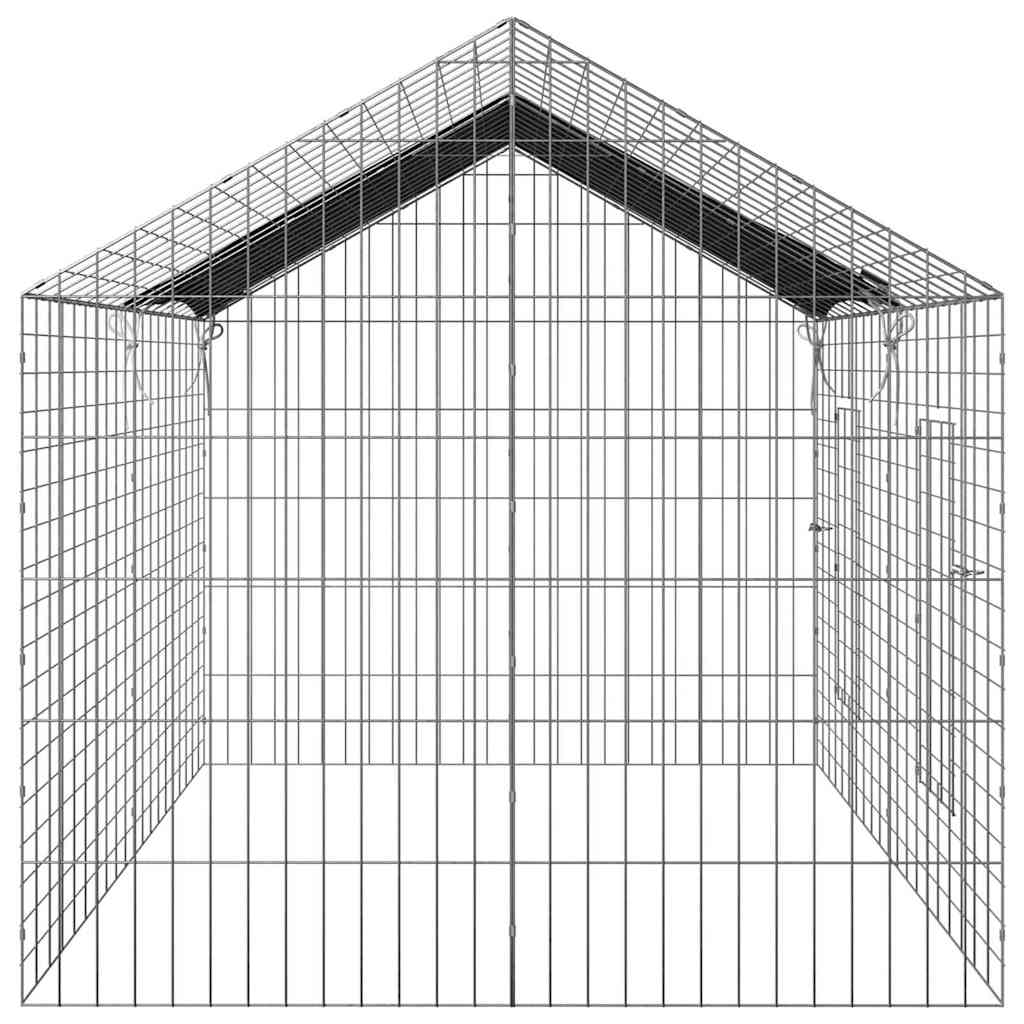 Kanin Bur Sølv 200 x 78 x 78 cm Galvaniseret stål