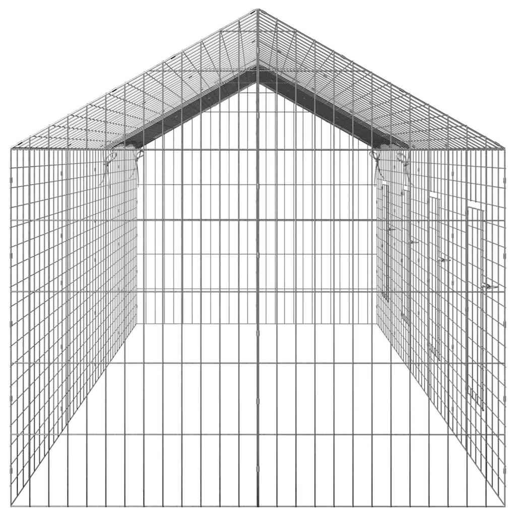 Kanin Bur Sølv 400 x 78 x 78 cm Galvaniseret stål