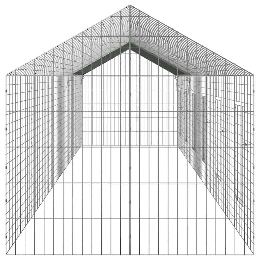 Kanin Bur Sølv 600 x 78 x 78 cm Galvaniseret stål
