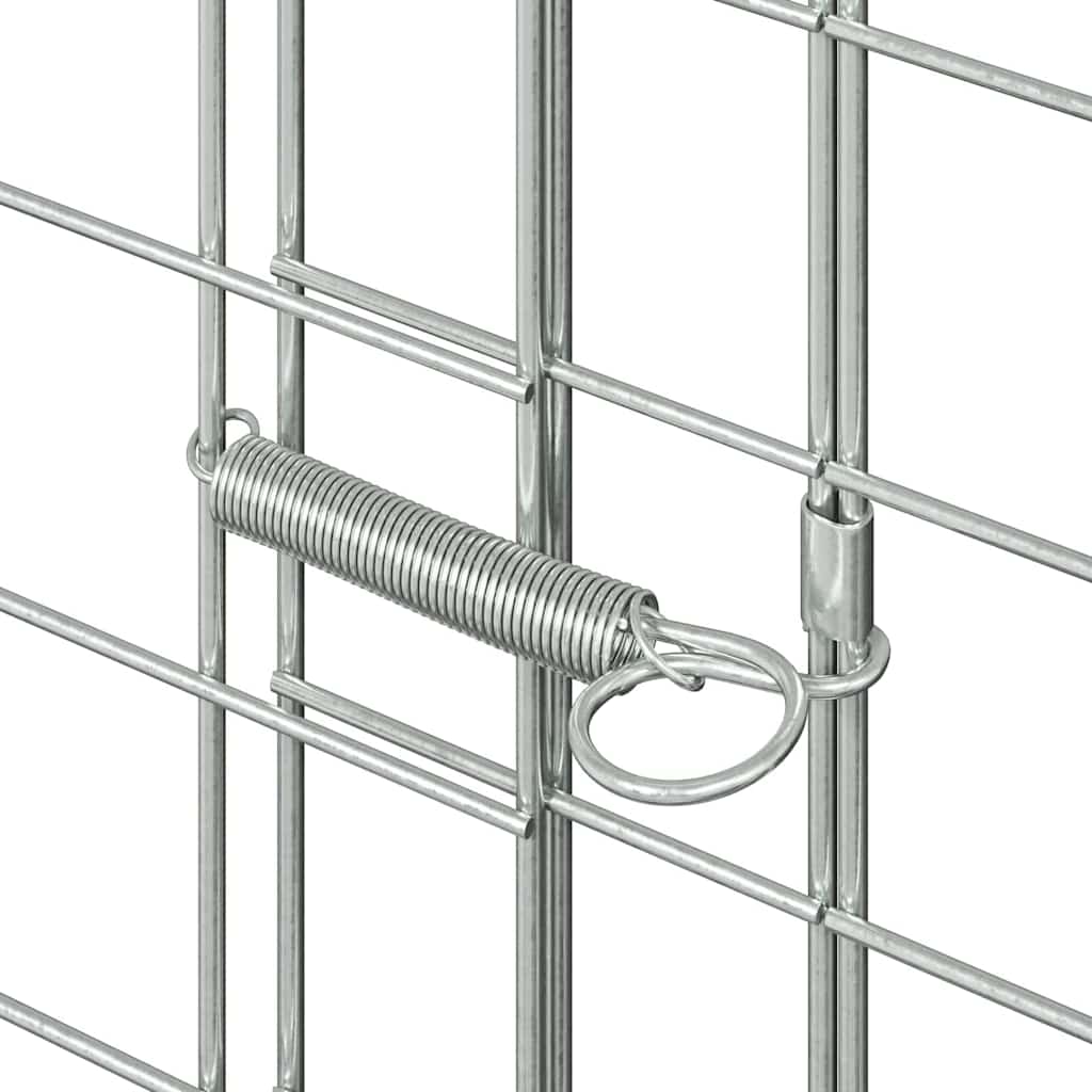 Kanin Bur Sølv 100 x 100 x 210 cm Galvaniseret stål