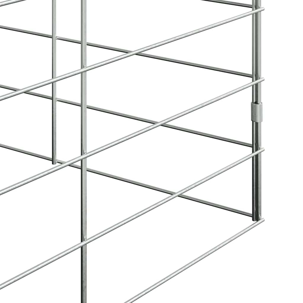 Kanin Bur Sølv 100 x 100 x 210 cm Galvaniseret stål