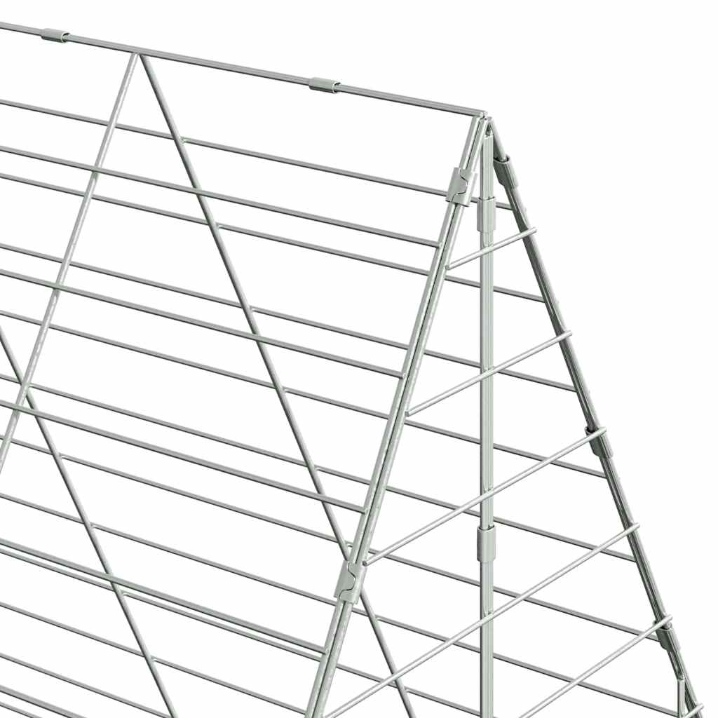 Kanin Bur Sølv 100 x 100 x 210 cm Galvaniseret stål