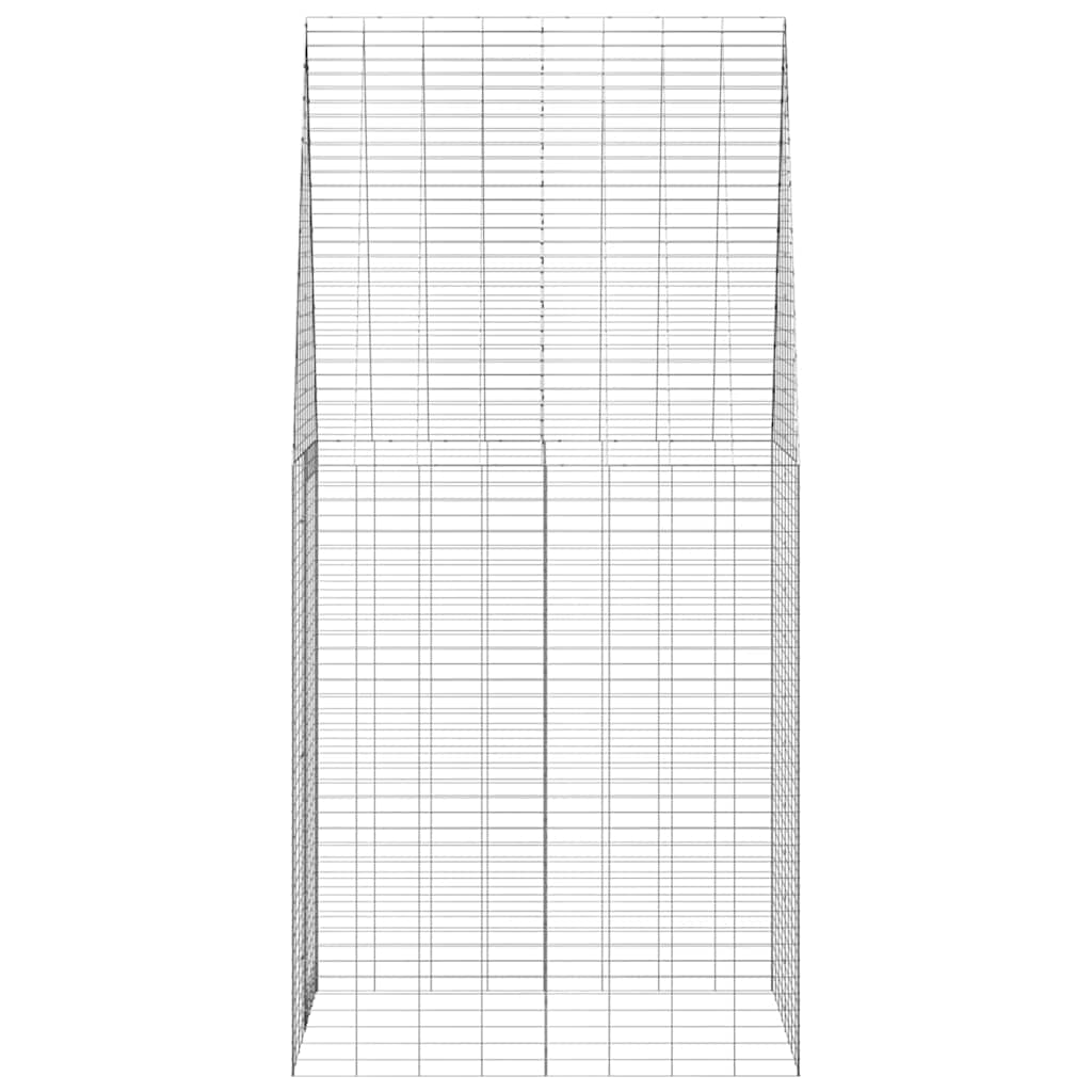 Kanin Bur Sølv 100 x 100 x 210 cm Galvaniseret stål