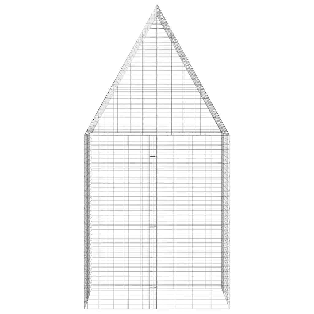 Kanin Bur Sølv 100 x 100 x 210 cm Galvaniseret stål