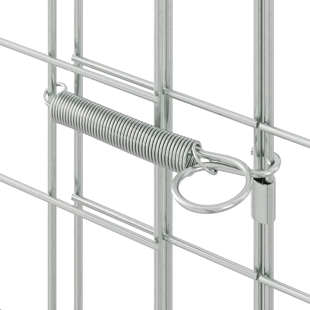 Kanin Bur Sølv 200 x 100 x 210 cm Galvaniseret stål