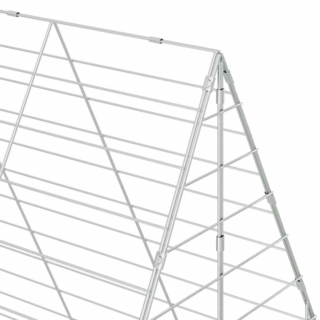 Kanin Bur Sølv 200 x 100 x 210 cm Galvaniseret stål
