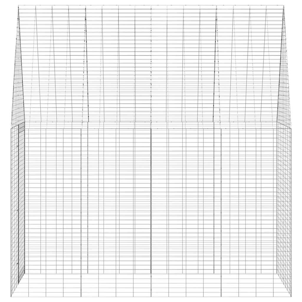 Kanin Bur Sølv 200 x 100 x 210 cm Galvaniseret stål
