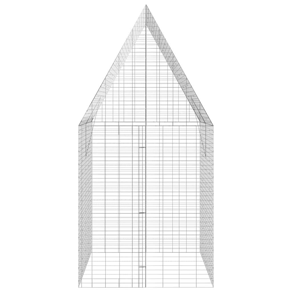 Kanin Bur Sølv 200 x 100 x 210 cm Galvaniseret stål