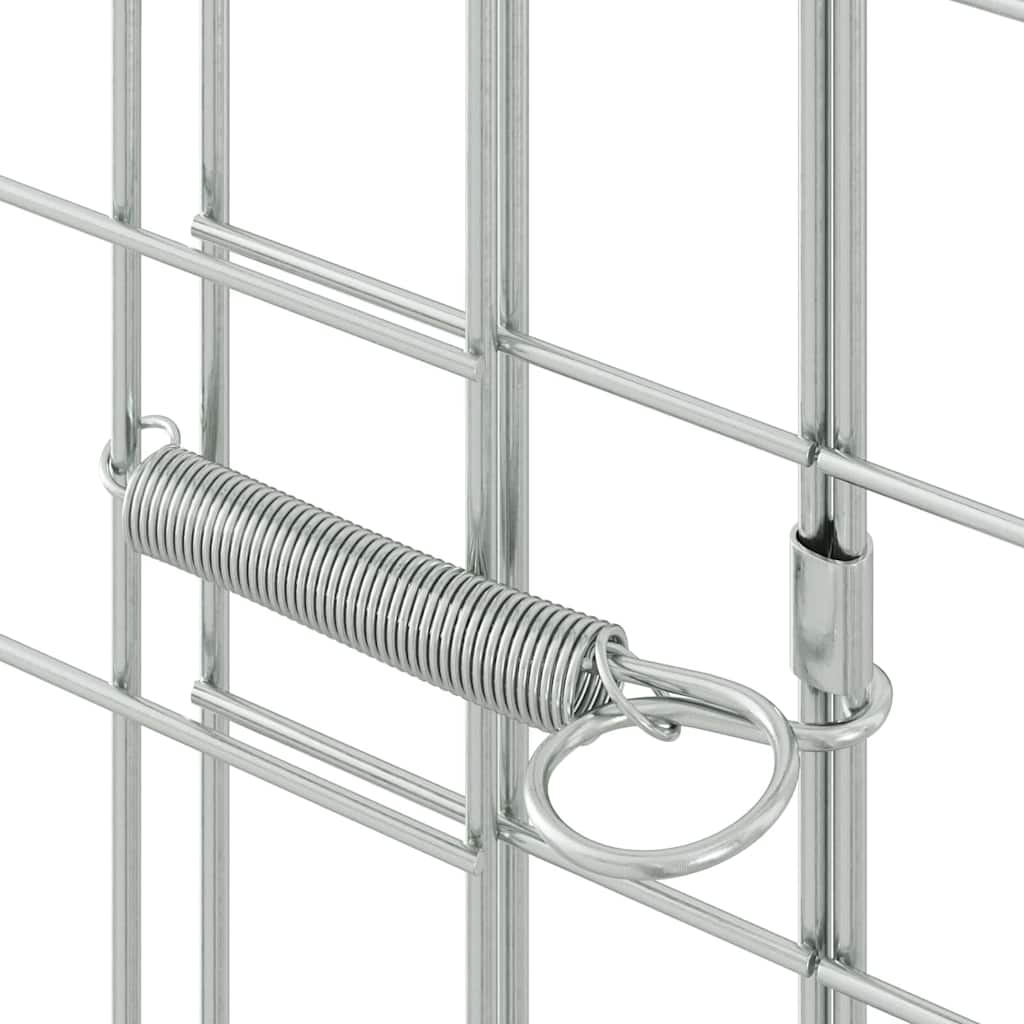 Kanin Bur Sølv 300 x 100 x 210 cm Galvaniseret stål