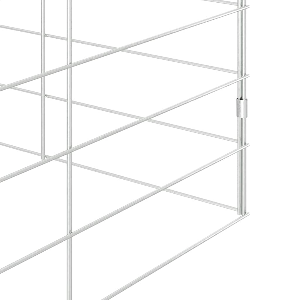 Kanin Bur Sølv 300 x 100 x 210 cm Galvaniseret stål