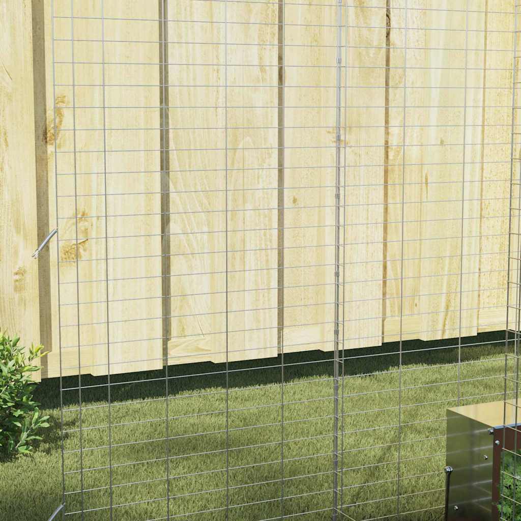 Kanin Bur Sølv 300 x 100 x 210 cm Galvaniseret stål