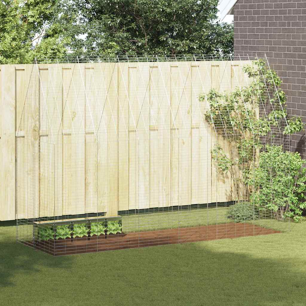 Kanin Bur Sølv 300 x 100 x 210 cm Galvaniseret stål