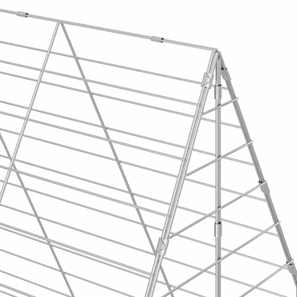 Kanin Bur Sølv 400 x 100 x 210 cm Galvaniseret stål