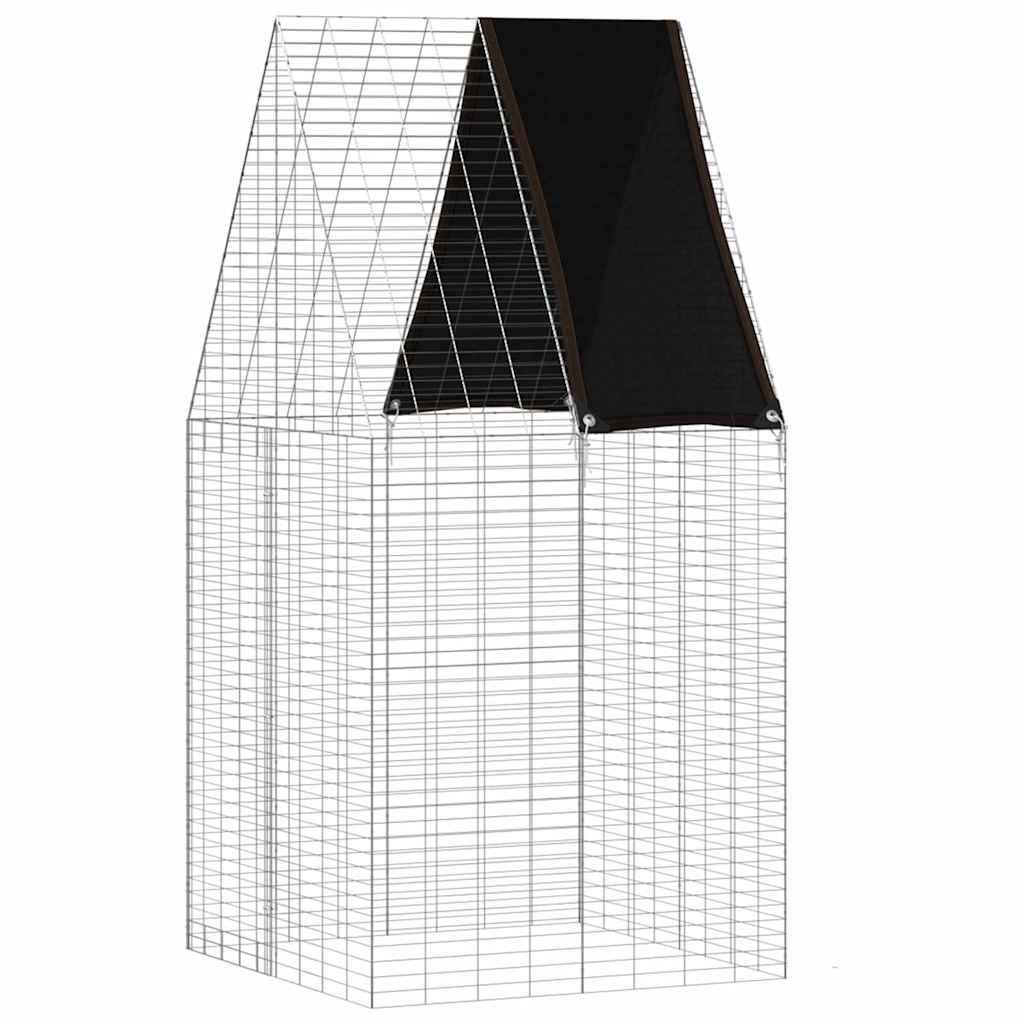 Kanin Bur Sølv 100 x 100 x 210 cm Galvaniseret stål