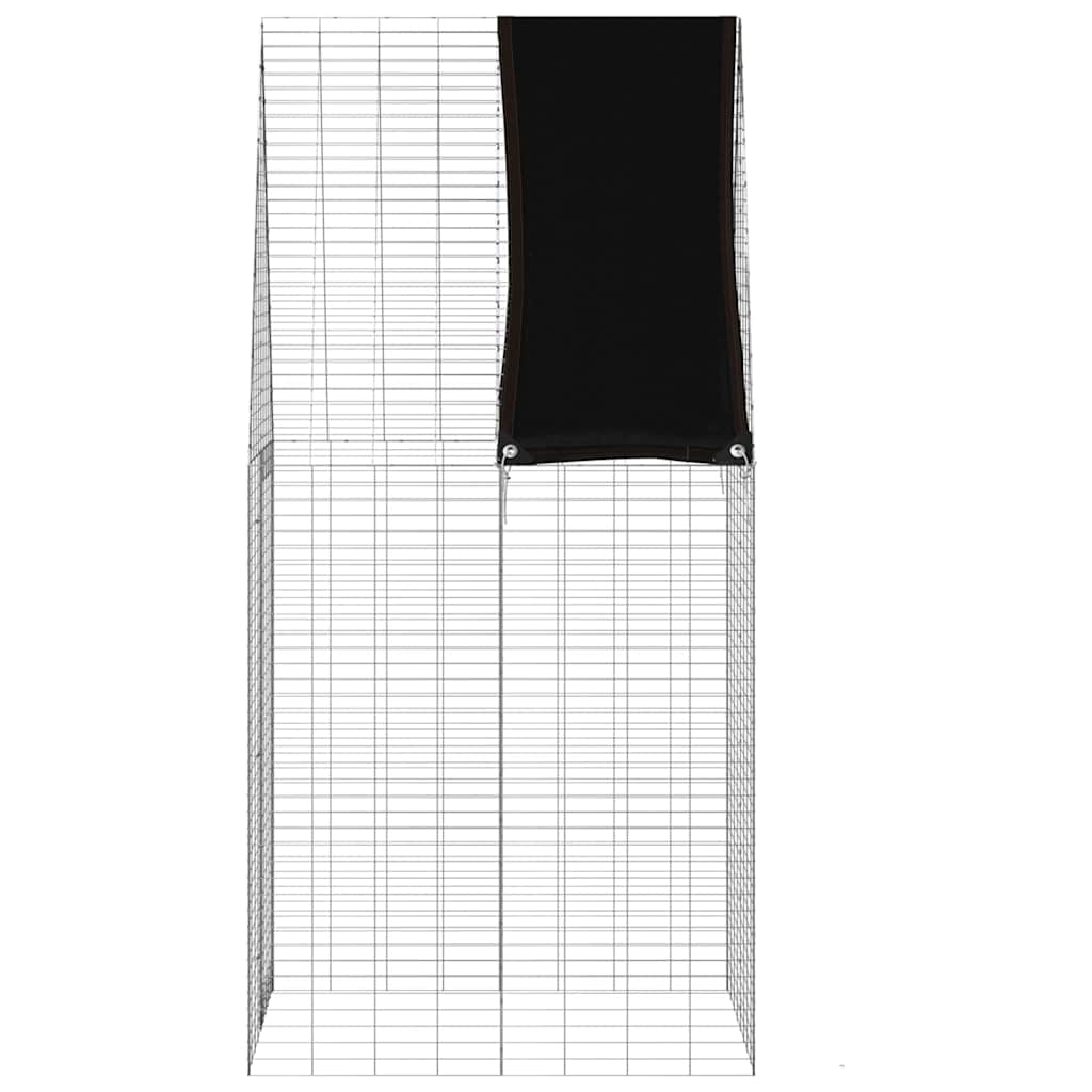 Kanin Bur Sølv 100 x 100 x 210 cm Galvaniseret stål