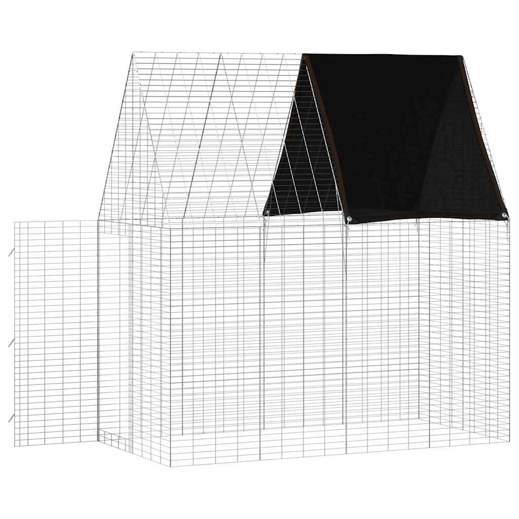 Kanin Bur Sølv 200 x 100 x 210 cm Galvaniseret stål